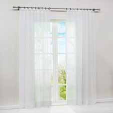 2er Gardinen Stores Streifen