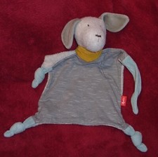 Sigikid Schmusetuch Hund grau blau braunes Halstuch