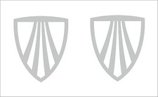 2 x Trek Logo  Aufkleber 130