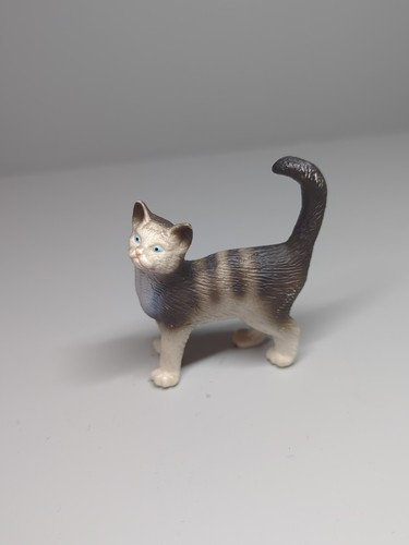 Schleich katze grau stehend - schleich,