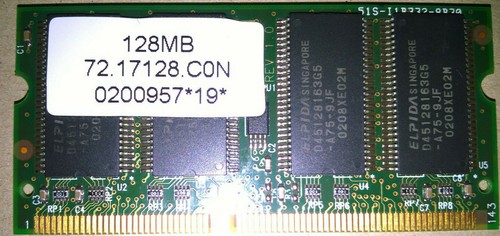 128 dimm 144 pin - mb, pc-100