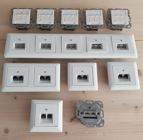 16x edv steckdose 2xrj45 - 16x,