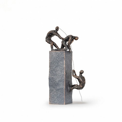 Skulptur mit kletterern - mit,