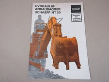 Prospekt Schaeff HT20 Hydraulik Anbaubagger