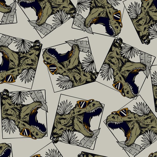 Cooler dino 100 - 100%, baumwollstoff