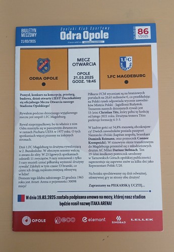 Odra opole fc - -, magdeburg