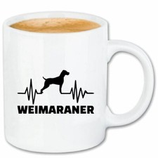 Kaffeetasse HERZSCHLAG WEIMARANER HUNDESPORT HUNDEZUCHT RASSEHUND WELPE ZUCHT