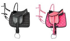 Sattel Leichter Kunststoffsattel mit tiefem Sitz komplett mit Trense Shetty Neu