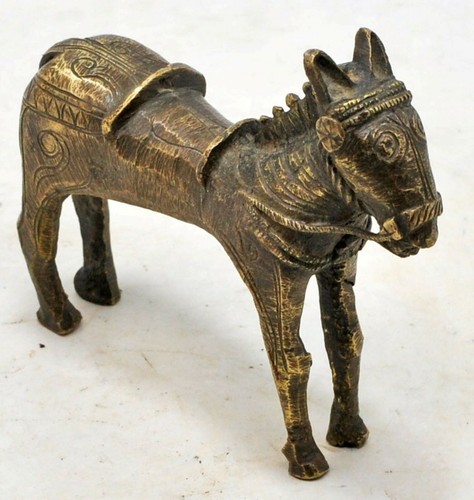Antike messing pferdefigur - messing,