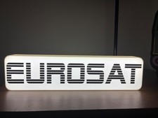 Leuchtschild "EUROSAT" - Retro
