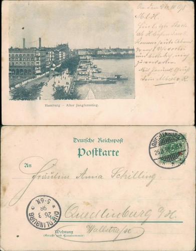 Ansichtskarte hamburg alter - ansichtskarte,