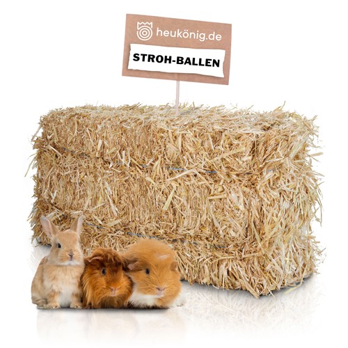 Weizenstroh ballen 12kg - 1,
