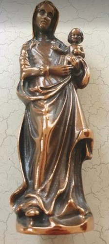 Bronze figur madonna maria - -,