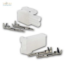 AMP-Steckverbinder, Stecker/Buchse/Paar, 2-polig, 10/20/50er Pack, universell