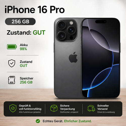 Apple iphone pro 256 - apple, 16
