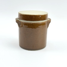 Vintage Keramiktopf mit Deckel