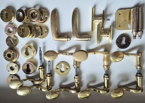 Türdrücker set messing - türdrücker,