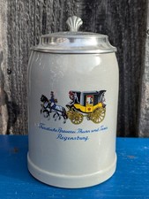 Bierkrug mit Zinndeckel