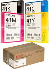 Ricoh GEL DRUCKERPATRONEN GC-41 für Aficio SG 7100N SG3100SNw SG3110DNw Original