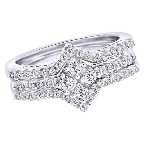 Moissanit ringband trio - moissanit,