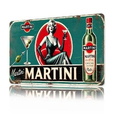 Blechschild martini cocktail - blechschild,