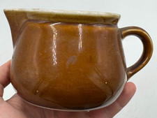 Alte antike Milchkanne Kanne Kännchen Keramik braun vintage retro Hingucker Deko
