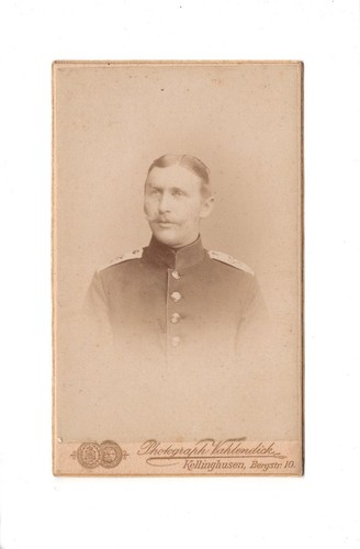 Cdv foto soldatenportrait - cdv,