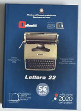 3 X 5 Euro Italien 2020 farbig, Blister,  Olivetti Lettera 22 rot, grün, weiß