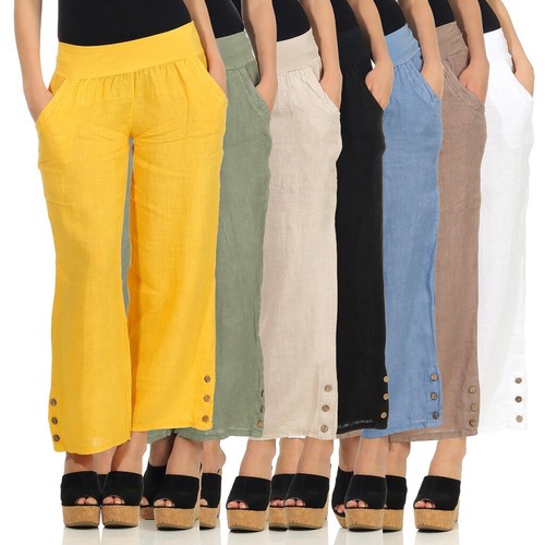 Damen leinenhose freizeithose - damen,