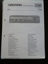 Original Service Manual  Grundig  R 4200