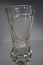 Antikes Glas Freimaurer Johannisloge Carl zur Treue zu Schleswig - 1924