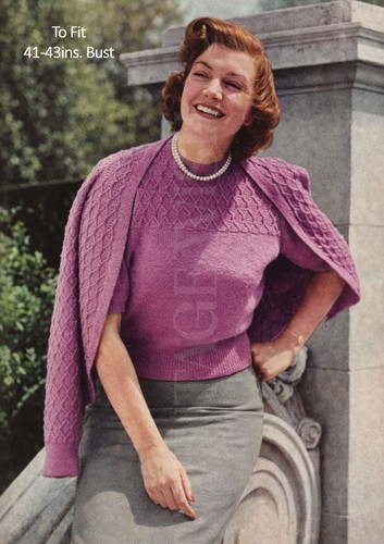 50er jahre klassisches twinset - jahre,