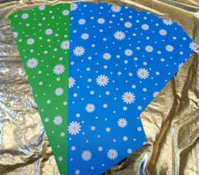 Set ❤️4 Stück Schultüte Rohling Blumen Margeriten blau grün weiß Wiese Schultag