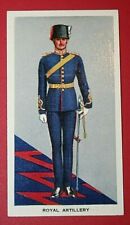 ROYAL ARTILLERY Officer Uniform Original 1936 Vintage Card DE20