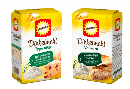 2xaurora mehl dinkelmehl - mehl:,