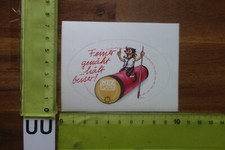 Alter Aufkleber Schneiderei Nähen Nähmaschine Nähgarn MEZ