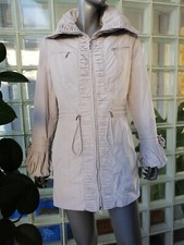 MADELEINE pfiffige Übergangs-Longjacke Mantel Hellgrau Gr. 40