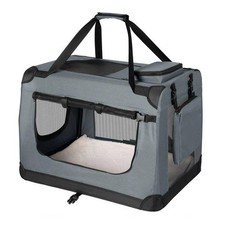 Hundetransportbox Hundebox faltbar Autotransportbox S Dunkelgrau B-WARE
