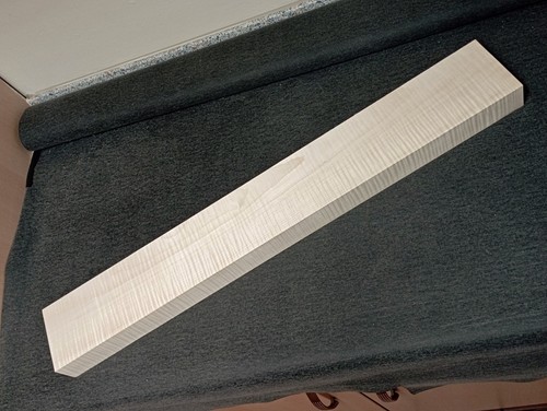 Flamed maple neck blank - flamed,