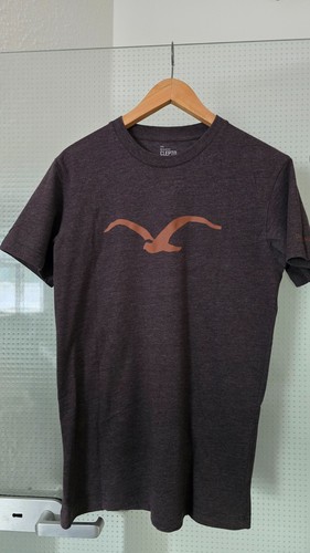 Shirt cleptomanicx möwe braun - shirt,