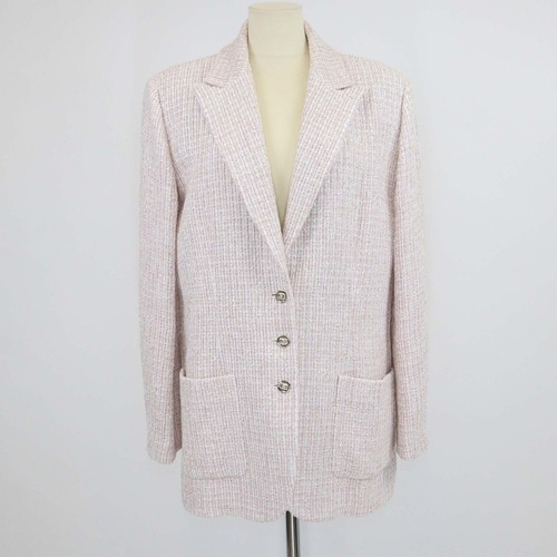 Chanel rosa tweed einreiher - chanel,