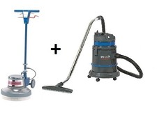 MIETEN ESM SET Einscheibenmaschine + Wassersauger Columbus E 400 S + SW 30 P