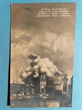 Alte AK von Venedig m. Bomben in Brand gesteckt, Stempel Eisleben, gelaufen 1915