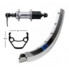 Aluminium-Hinterrad mit