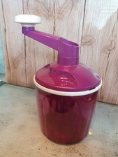 Tupperware lila Speedy Chef Hand Kurbel Rühr-Gerät Sahne Cremes 1,35 L Sonderf.