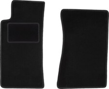 schwarze Velours-Fußmatten