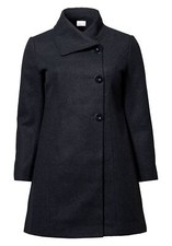 sheego Kurzmantel Damenjacke Mantel Damen Freizeit Mode Fashion Grau 113655