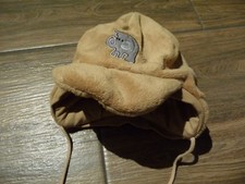 Baby Mütze Winter Unisex hellbraun Size 45 cm Erstlingsausstattung