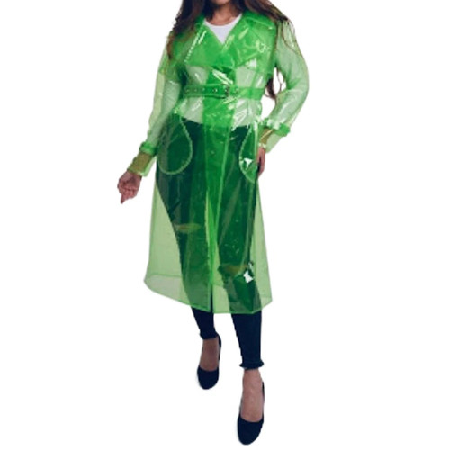 Pvc trenchcoat mit - mit, gürtel