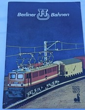 Berliner TT Bahnen Heft Modelle Produktbeschreibung Katalog DDR Berlin 1976/1977